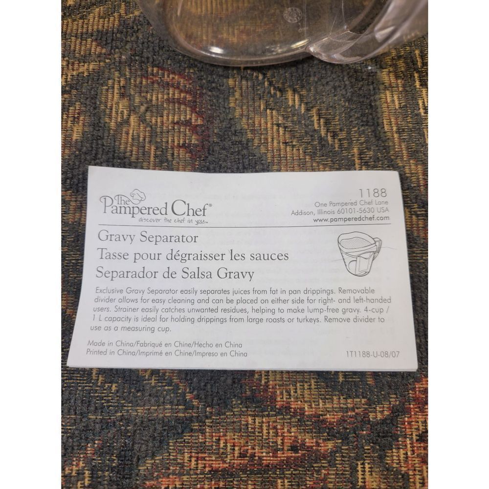 Pampered Chef Gravy Separator - Picture 2 of 4